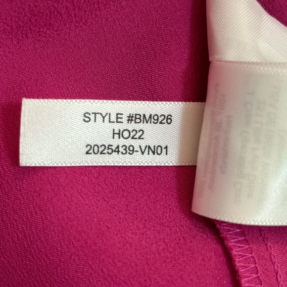 J.Crew winter garden top magenta pink silk ruffle sleeve blouse women’s XXS - Picture 9 of 13